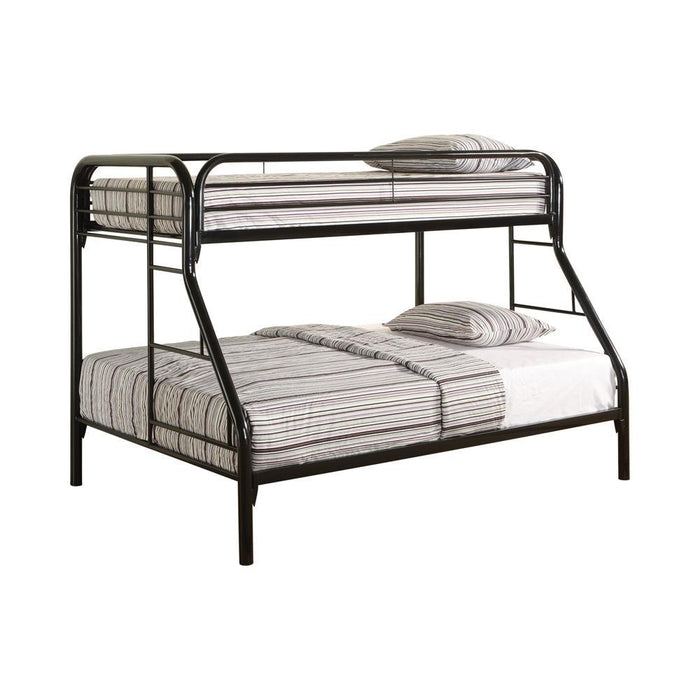 Morgan  Twin-over-Full Black Bunk Bed